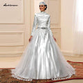 Baoleely Wedding Dress with Detachable Train Lace Beaded
