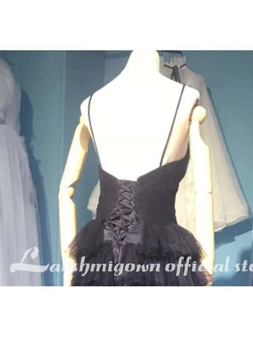 Baoleely Wedding Dresses V Neck Court Train Lace Spaghetti Strap