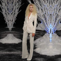 Baoleely White jumpsuit Wedding Dresses pants Women