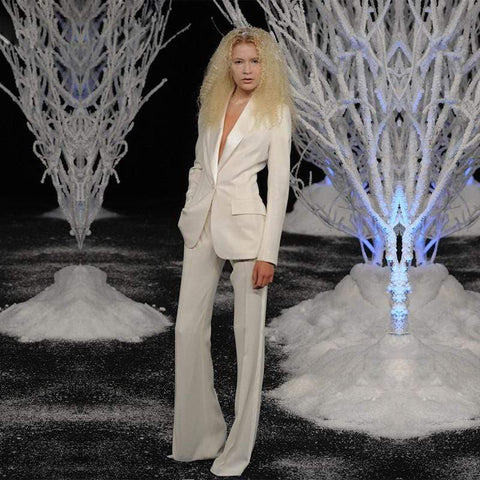 Baoleely White jumpsuit Wedding Dresses pants Women