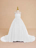 Vestido de princesa/vestido de princesa con cola de tul para niña de las flores 