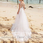 Baoleely Women Mermaid Wedding Dress with Detachable Skirt