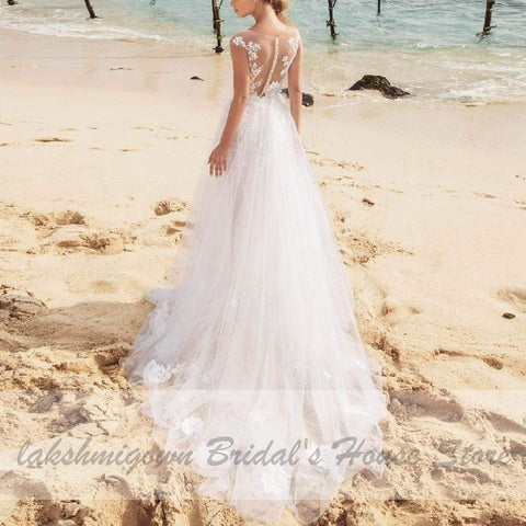 Baoleely Women Mermaid Wedding Dress with Detachable Skirt